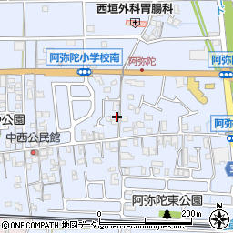 兵庫県高砂市阿弥陀町阿弥陀1121周辺の地図
