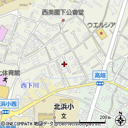静岡県浜松市浜名区西美薗240-1周辺の地図