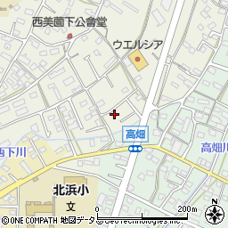 静岡県浜松市浜名区西美薗341周辺の地図