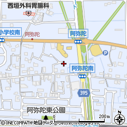 兵庫県高砂市阿弥陀町阿弥陀1213-6周辺の地図