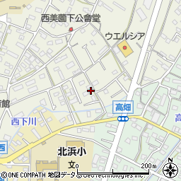 静岡県浜松市浜名区西美薗266周辺の地図