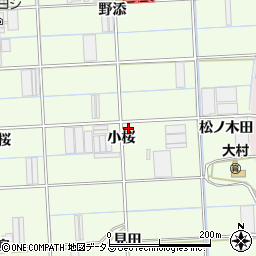 愛知県豊橋市大村町小桜周辺の地図