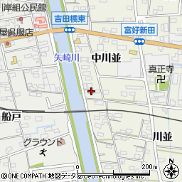 愛知県西尾市吉良町富好新田中川並17周辺の地図