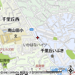 大阪府吹田市千里丘下4周辺の地図