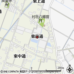 愛知県西尾市一色町酒手島東前通周辺の地図