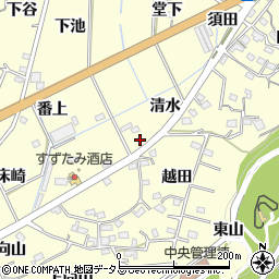 愛知県西尾市東幡豆町清水39-1周辺の地図