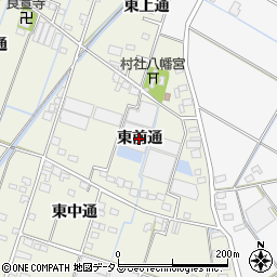 愛知県西尾市一色町酒手島（東前通）周辺の地図