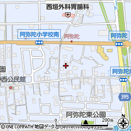 兵庫県高砂市阿弥陀町阿弥陀1228周辺の地図