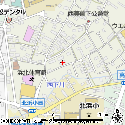 静岡県浜松市浜名区西美薗72-1周辺の地図