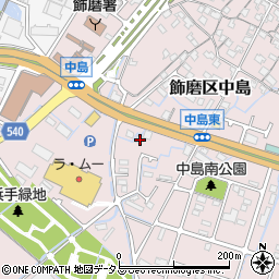 兵庫県姫路市飾磨区中島621周辺の地図