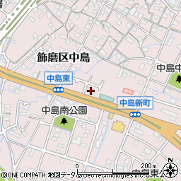 兵庫県姫路市飾磨区中島762周辺の地図
