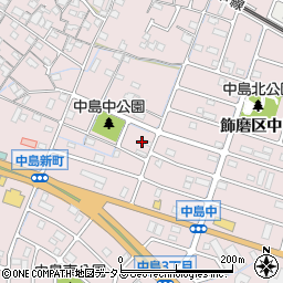 兵庫県姫路市飾磨区中島2丁目53-2周辺の地図