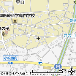 静岡県浜松市浜名区平口1950周辺の地図