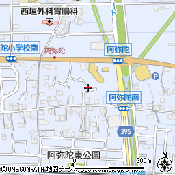 兵庫県高砂市阿弥陀町阿弥陀1213周辺の地図