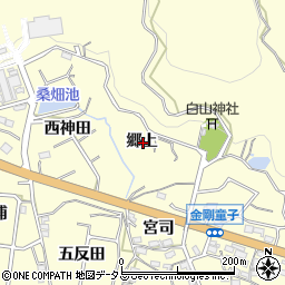 愛知県西尾市東幡豆町郷上周辺の地図