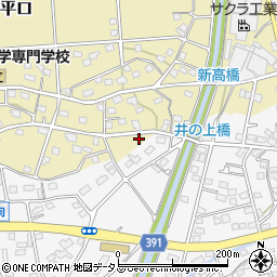 静岡県浜松市浜名区平口1906-1周辺の地図