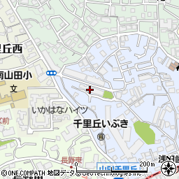 千里丘ガーデンハウス管理室周辺の地図