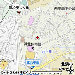 静岡県浜松市浜名区西美薗93周辺の地図