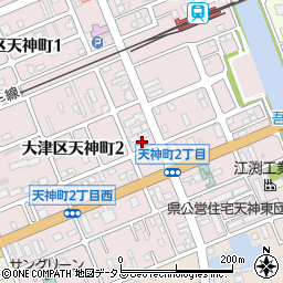 姫路天神郵便局周辺の地図