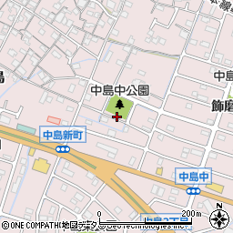 兵庫県姫路市飾磨区中島2丁目825-5周辺の地図