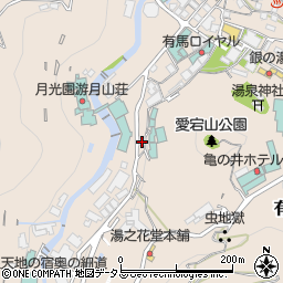 兵庫県神戸市北区有馬町961周辺の地図