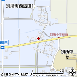 兵庫県三木市別所町西這田1丁目180周辺の地図