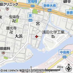 兵庫県姫路市飾磨区宮120周辺の地図