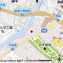 兵庫県姫路市飾磨区中島1139-8周辺の地図