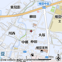 愛知県西尾市西幡豆町中郷38周辺の地図