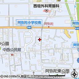 兵庫県高砂市阿弥陀町阿弥陀1123-1周辺の地図