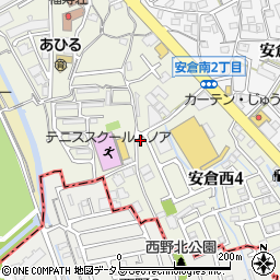 名鉄協商宝塚安倉西４丁目駐車場周辺の地図