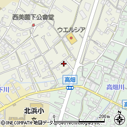 静岡県浜松市浜名区西美薗337周辺の地図