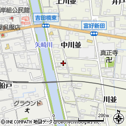 愛知県西尾市吉良町富好新田中川並16周辺の地図