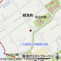 静岡県浜松市中央区根洗町647周辺の地図