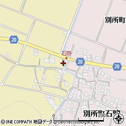 兵庫県三木市別所町下石野30周辺の地図