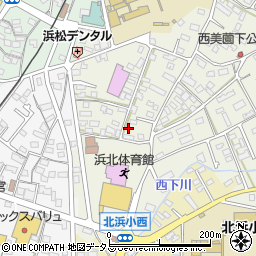 静岡県浜松市浜名区西美薗94周辺の地図