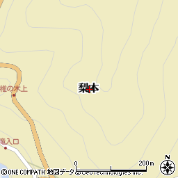 静岡県賀茂郡河津町梨本周辺の地図