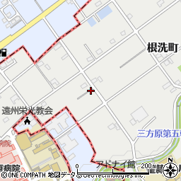静岡県浜松市中央区根洗町628周辺の地図