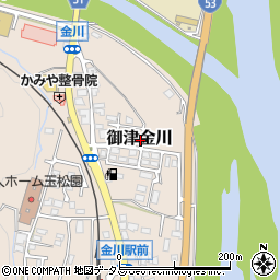 岡山県岡山市北区御津金川周辺の地図