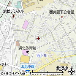 静岡県浜松市浜名区西美薗118周辺の地図