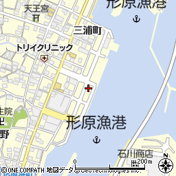 愛知県蒲郡市形原町三浦町30周辺の地図