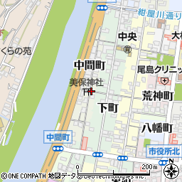 岡山県高梁市中間町周辺の地図