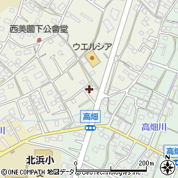 静岡県浜松市浜名区西美薗334周辺の地図