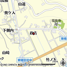 愛知県西尾市東幡豆町政吉周辺の地図