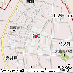 愛知県豊橋市長瀬町前畑周辺の地図
