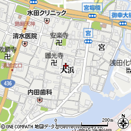 兵庫県姫路市飾磨区大浜周辺の地図