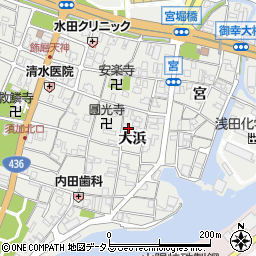 兵庫県姫路市飾磨区（大浜）周辺の地図