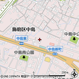 兵庫県姫路市飾磨区中島767-6周辺の地図