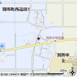 兵庫県三木市別所町西這田1丁目177周辺の地図