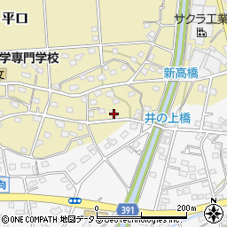静岡県浜松市浜名区平口1913周辺の地図